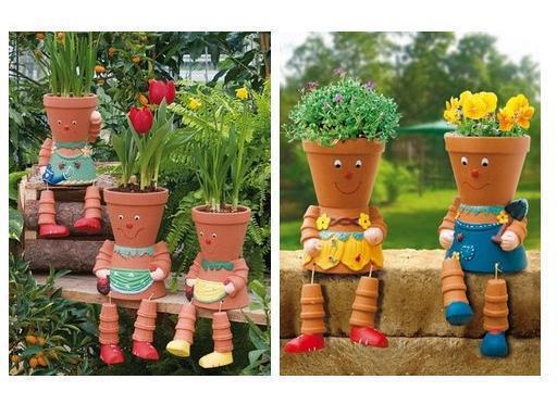 terra cotta doll garden craft